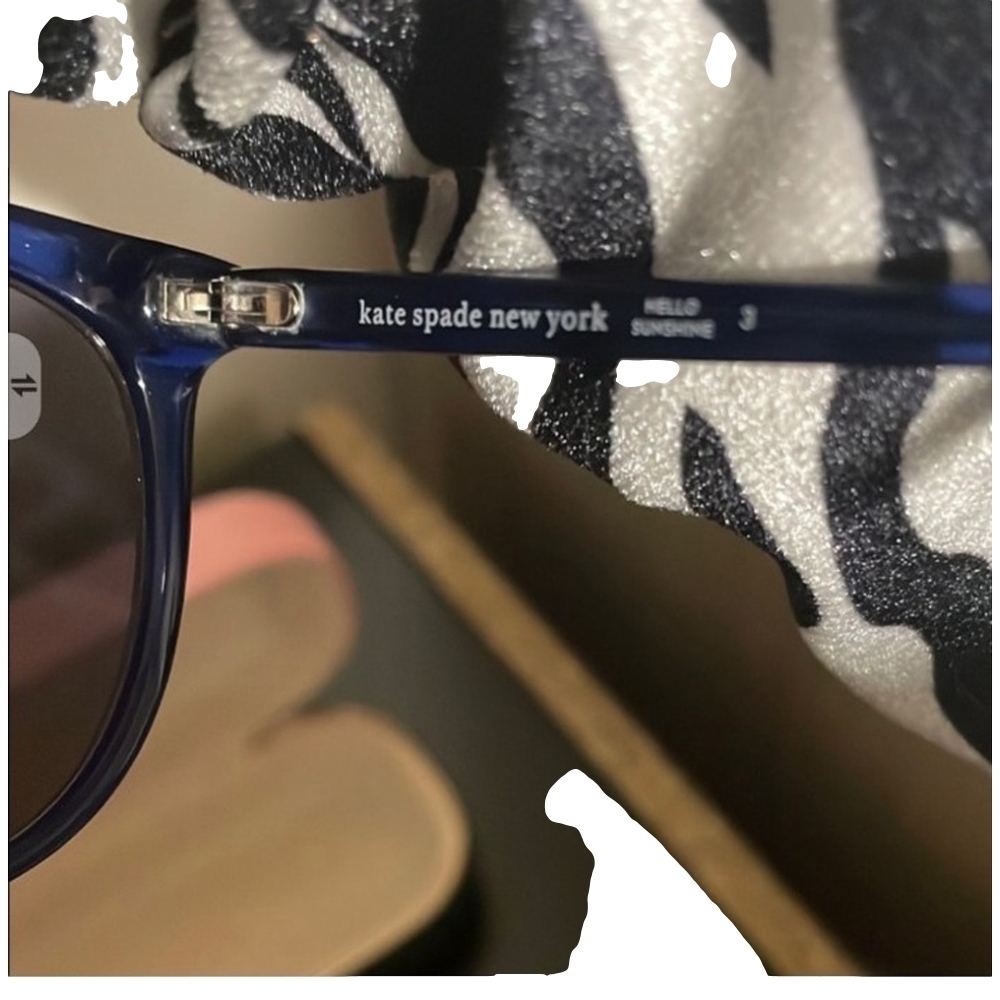 Kate Spade Alina Translucent Blue Women's Sunglasses w. Case NWOT - Picture 3 of 7